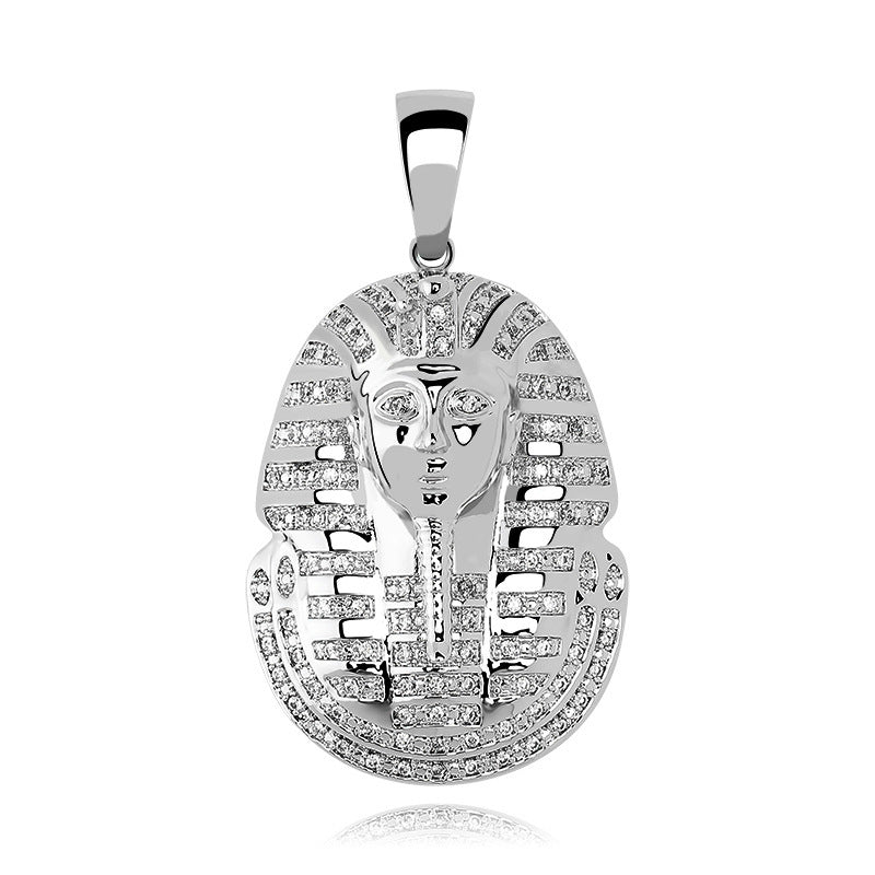 New Arrival Hip Hop Jewelry Iced Out Egyptian Pharaoh Pendant Necklace