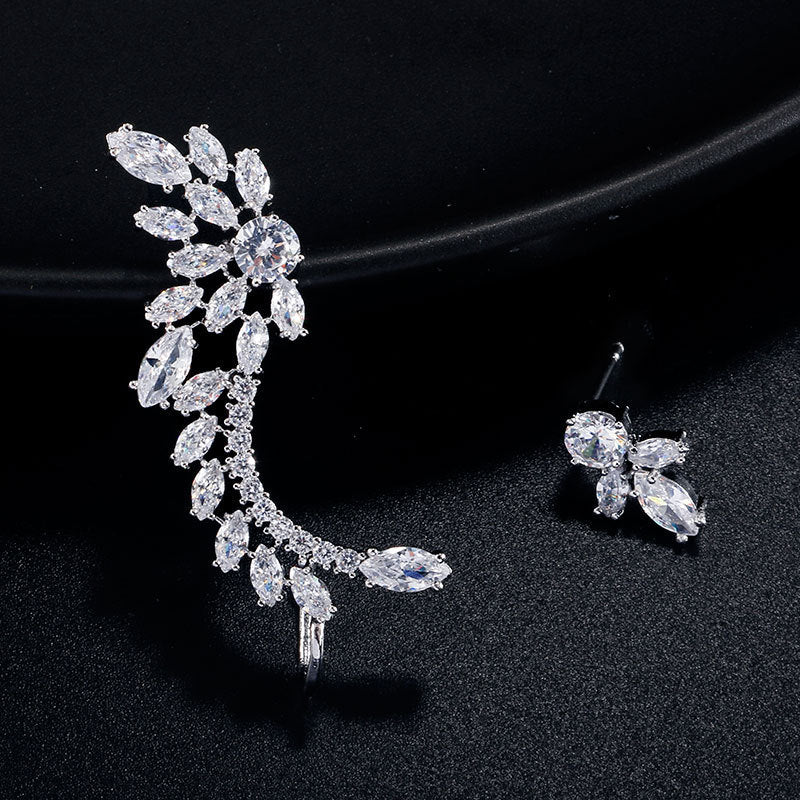 Personalized micro-set zircon earrings