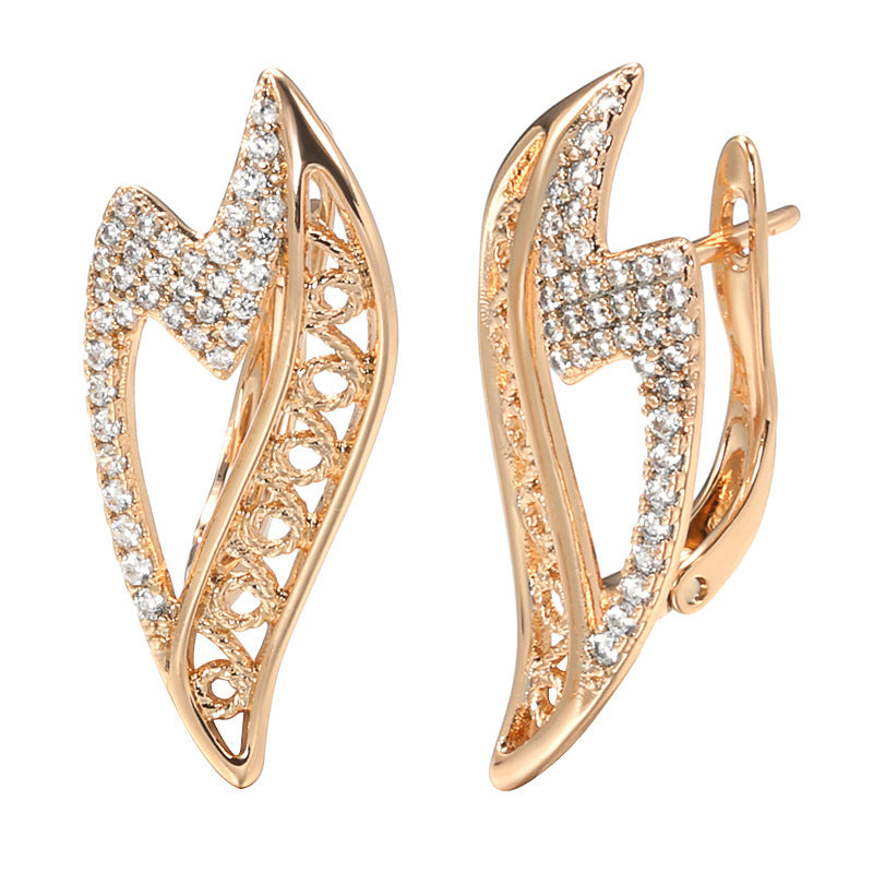 Micro Set Zircon Earring Jewelry