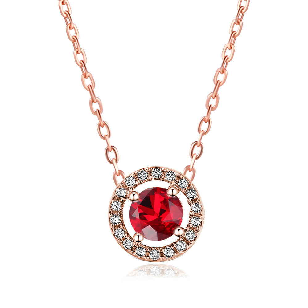 Zircon micro-set pendant