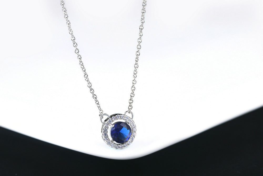 Zircon micro-set pendant