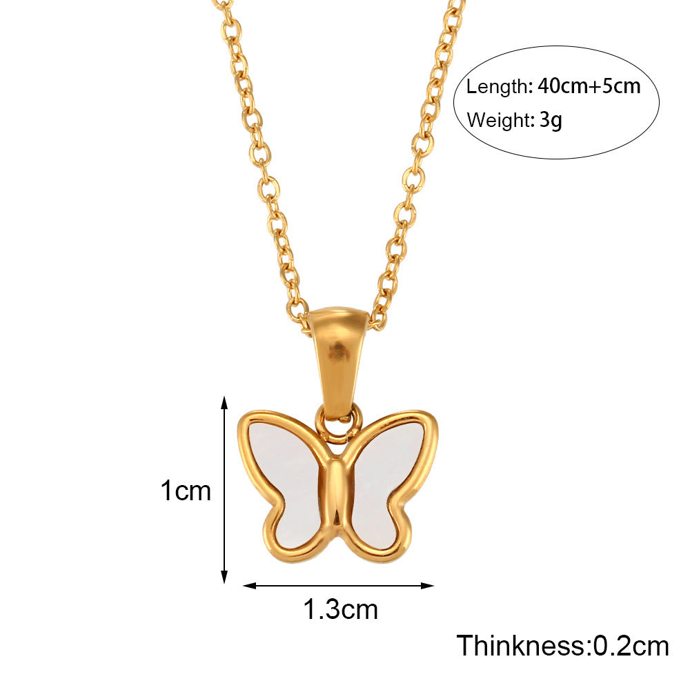 Acrylic Butterfly Pendant Jewelry Women