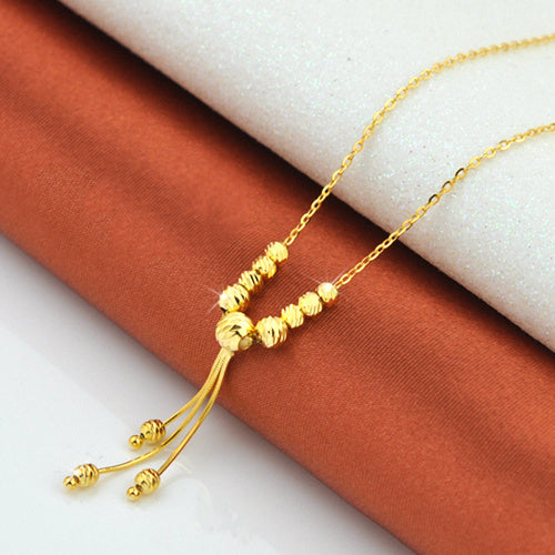 Three Color Silver Necklace Women''s 925 Silver Plated 18K Color