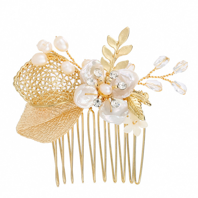 The new American Korean bride comb comb wedding headdress jewelry pearl accessories manufacturers selling a package mail