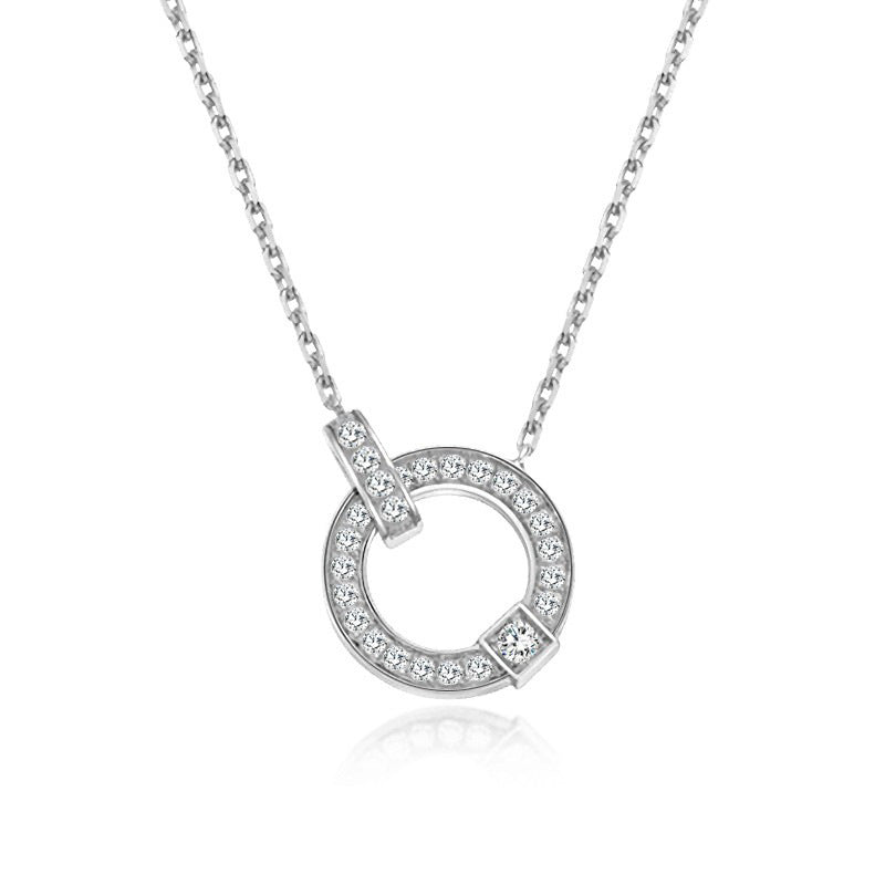 18K Fashion Diamond Clavicle Necklace