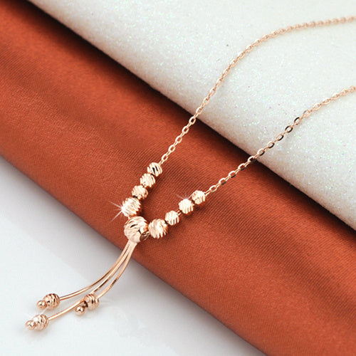 Three Color Silver Necklace Women''s 925 Silver Plated 18K Color